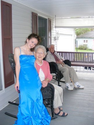 Yep. Me. Grandma. Braces. Papa in the background a year before his death.